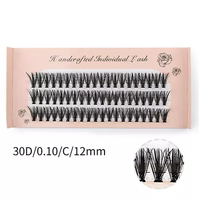 Long Knot Free Individual Eye Lashes Soft Faux Mink Hair False Eyelashes C Curl • £4.99