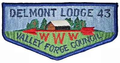Lodge # 43 Delmont S-22 Vigil Honor Blue Border  Taiwan Style  OA Flap VFC MINT • $12.99