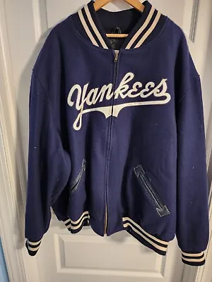 New York Yankees Mitchell & Ness Wool Varsity Jacket Size 60 Cooperstown MLB 4xl • $129.99