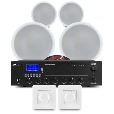 2 Zone Ceiling Speaker System Multi Room Background Music Bluetooth CSPB6 50W • £239