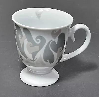 Mary Kay Silver Gray Hearts Coffee Mug Cup • $11
