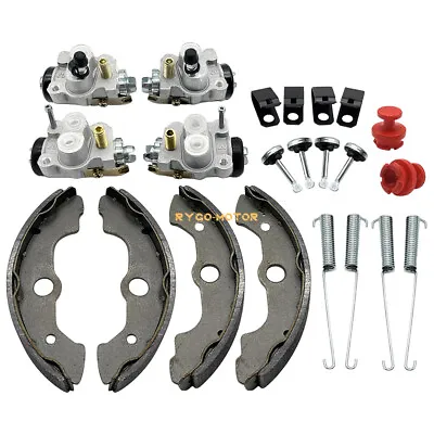 Front Brake Wheel Cylinders W/Shoes Kit For Honda TRX300FW FourTrax300 1988-2000 • $60.98