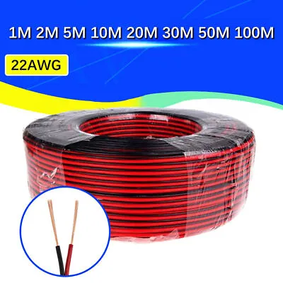 2Pin Extension Red Black Wire Cable Cord For 3528 5050 5630 LED Strip Lamp 22AWG • $7.49