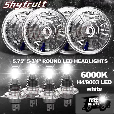 4PCS 5.75  5-3/4  INCH LED Headlights Hi/Lo Beam DRL Lamp For Ford Mustang 1969 • $125.58