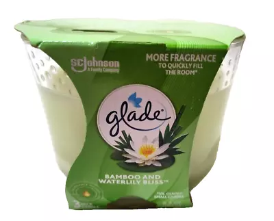 Bamboo Waterlily Bliss Three  Wick Jar Candle Glade • $12.73