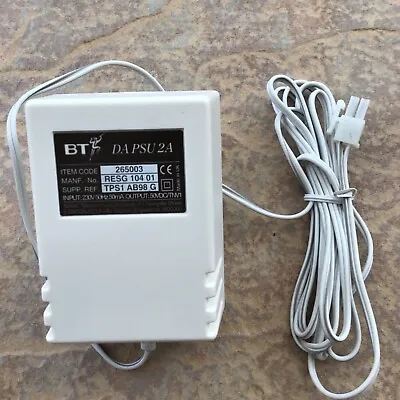 BT DA PSU 2A AC Power Adapter 265003 Input 230V 50hz 50mA Output 50v DC  • £15