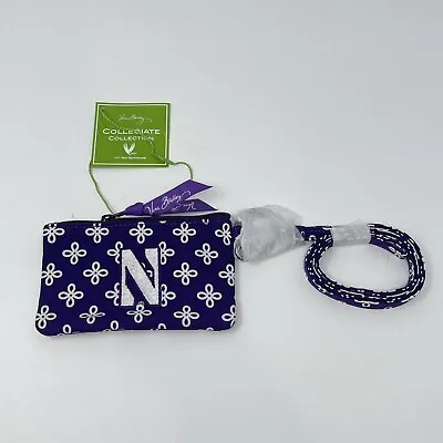 Vera Bradley Collegiate Zip ID Lanyard Northwestern University Wildcats Purple • $12.57