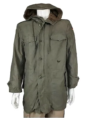 Genuine Surplus German Army Parka Faux Fur Lining Thermal Olive Warm Coat • $76.77