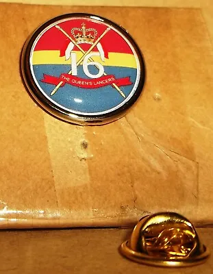 16th 5th Queen's Royal Lancers Lapel Pin Badge . • £6