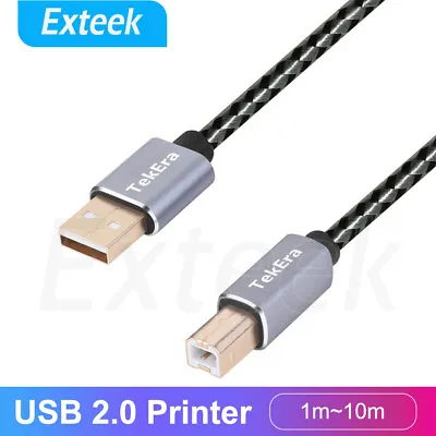 $3.52 • Buy Printer Cable USB 2.0 Type A Male To B For Brother Epson Canon Scanner Lot