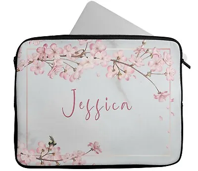 £17.99 • Buy Personalised Any Name Floral Design Laptop Case Sleeve Tablet Bag Chromebook 6
