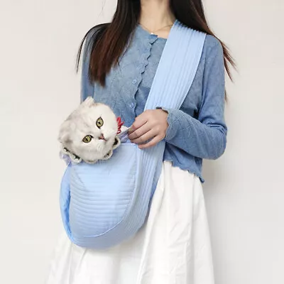 Cat Carrier Bag Outdoor Travel Handbag Canvas Single Shoulder Cat Bag • $26.95