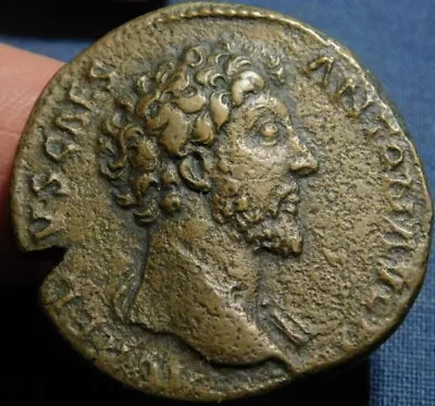 MORTOWN Marcus Aurelius Sestertius Fortuna Standing W/ Rudder Over Globe Lovely • $241