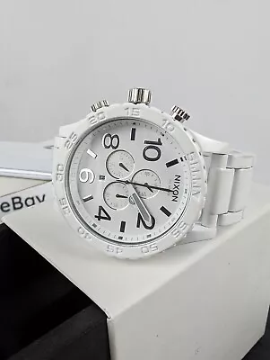 Nixon Chrono 51-30 All White / Silver Watch A0831255 - Used • $250