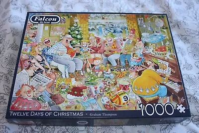 1000 Piece Jigsaw Puzzle  Twelve Days Of Christmas By Falcon • £2.50