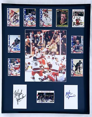 1980 Miracle On Ice USA Hockey Team Signed Framed 16x20 Photo Display Eruzione • $599.99