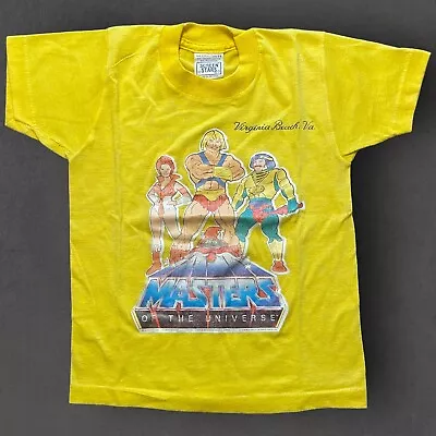Vtg He-Man T Shirt Masters Of The Universe 1980's Children's Youth Size Small • $14.99