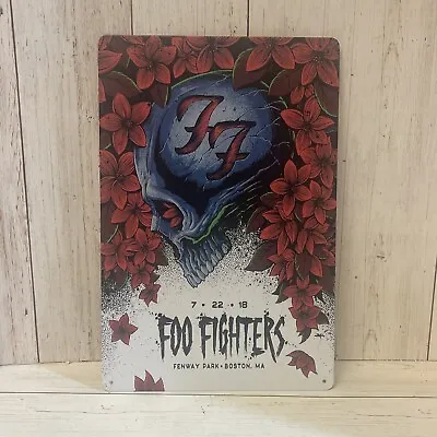 Foo Fighters Concert Poster Fenway Park Boston Ma 7-22-18 Metal Wall Art Sign • $10.75