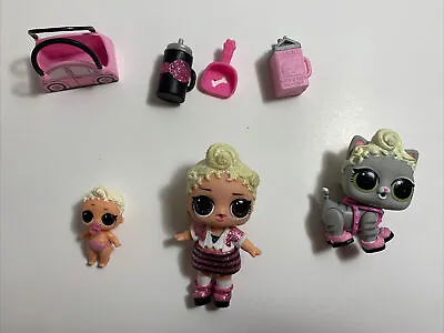 LOL Surprise Doll FAMILY Set PINK BABY LIL PINK BABY PURR BABY KITTY CAT Bag • $24.99