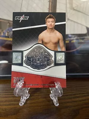 2011 Topps UFC Title Shot Takanori Gomi Championship Belt Plate Relic • $45