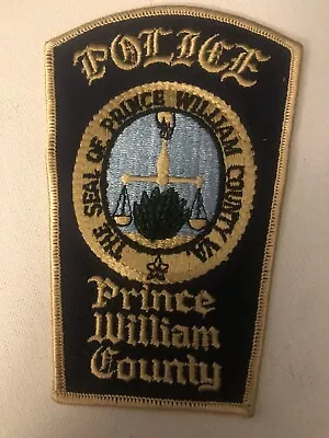 Virginia  Police  -   Prince William Co  Police VA  Police Patch  Gld • $0.79