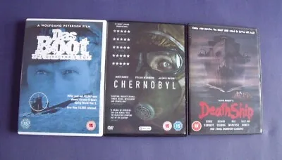 £12 • Buy Das Boot / Chernobyl / Death Ship - 3 Dvds - Freepost Uk