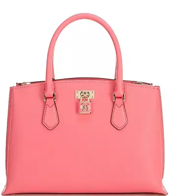 Michael Kors Ruby Camila Rose Saffiano Leather Medium Satchel Messenger Bag • $333.25