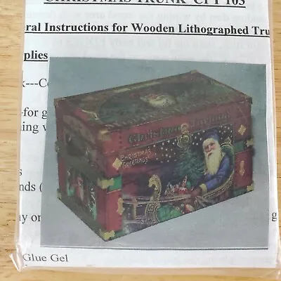 Dollhouse Miniature Trunk KIT Old World Christmas Santa Claus Style 1:12 Scale • $20.75