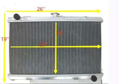 3 Row For 1989-1994 Nissan Silvia S13 240SX SR20DET MT Aluminum Radiator • $153