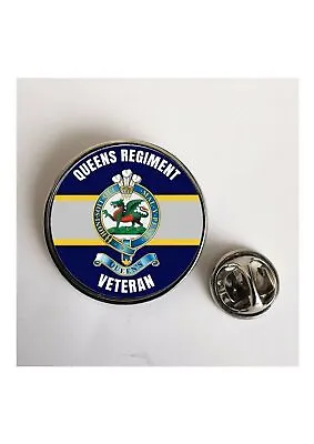 Queens Regiment Veteran Military Army Lapel Pin Badge • £4.95