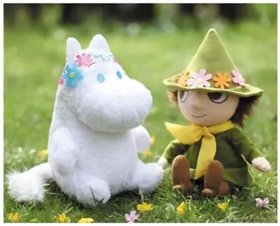 Moomin SL Plush Doll Moomin & Snufkin Flower Crown Set 2024 Taito 30cm • $68