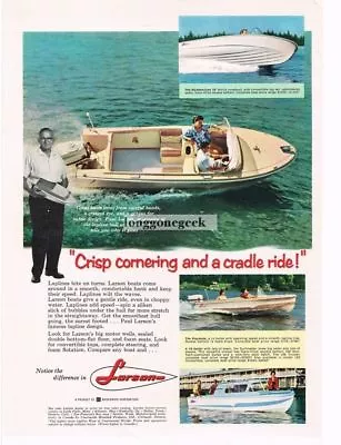 1961 LARSON Playmate 14' Runabout Boat Vintage Ad  • $8.95