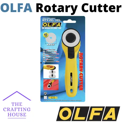 Olfa Rotary Cutter Fabric Leather Paper 45mm Replacement Blades • £12.19