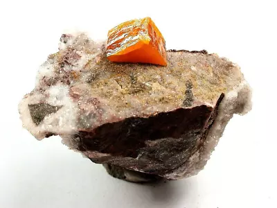 Minerals : Tabular Orange Wulfenite Xtl On Matrix From Erupcion Mine In Mexico • $2.25