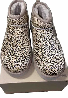 Ugg Boots Sz 9 Ultra Mini Speckles NIB Chestnut Women’s Brand New • $75