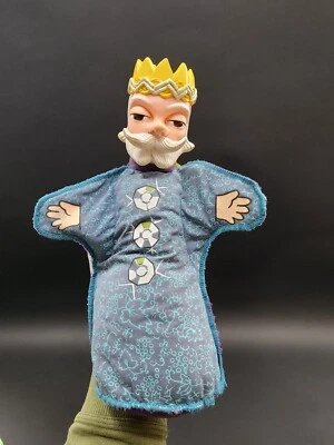$75 • Buy Vintage Ideal 12” Mr Rogers Neighborhood King Friday Hand Puppet 1977 EUC