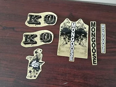 NOS Mongoose KO Freestyle Team Sticker Kit Incomplete Lot #-1 • $3