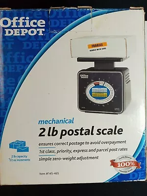 Office Depot 2 LB Mechanical Post Office Scale 1/2 Ounce Increments Postal Mail • $9.99