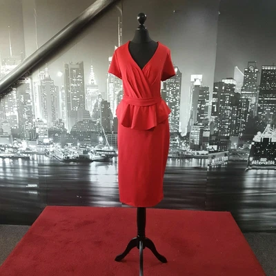 £31.99 • Buy PLUS SIZE Dress (Red-Size 16) Prom,Cruise, Ball, Pageant, Races, Wedding
