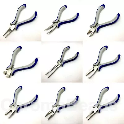 Jewellery Making Pliers & Wire Cutters Set Comfort Grip Precision Craft Tool • £4.25