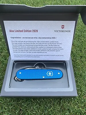 Victorinox Blue Alox  Cadet 2020 Limited Edition Swiss Army Knife. NIB • $175
