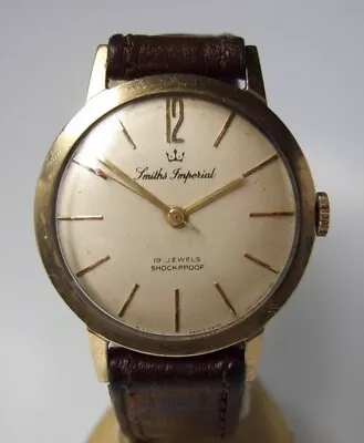 Smiths Imperial 9ct Gold Gents Watch As Found Vintage Condition • £375