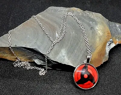 Anime Sharingan Symbol Naruto Style Necklace Pendant Cosplay Jewelry AU Stock  • $15.95