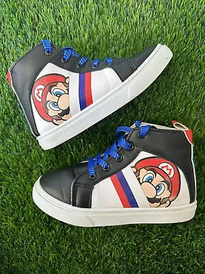 Kid's Super Mario Brothers High Top Sneakers Tennis Shoes SIZE 13 • $19.96