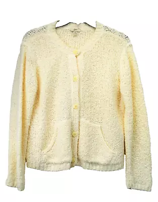 J Jill Womens XS Cream Button Down Very Soft Cardigan Sweater   (B2) • $11.24