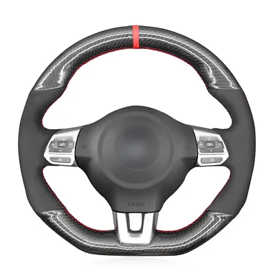 Steering Wheel Cover For Volkswagen Golf 6 GTI MK6 Polo GTI Scirocco R Passat CC • $51.79