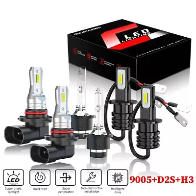 For Infiniti QX4 2001-2004 9005+D2S+H3 HID/LED Headlight High/Low Fog Light Bulb • $29.99