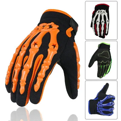 Men's Full-finger Gloves Skull Claws Printed Motorcycle Riding Cycling Gloves • $13.99