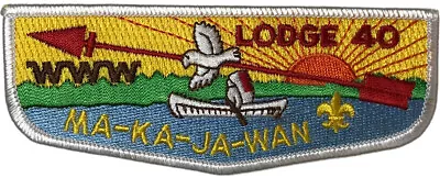 Ma-Ka-Ja-Wan Lodge 40 Northeast Illinois Council IL S19 Flap WHT Bdr (YX407) • $7.95