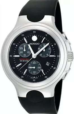 NEW Movado Mens Chronograph 2600066 800 Series Black Strap Watch  • $595